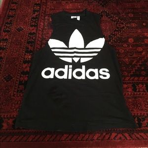 Adidas cut off tank top